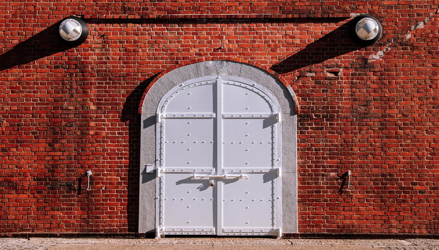 Industrial steel door